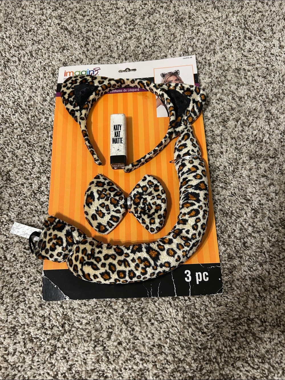 Imagin Leopard Print Kids Costume Set - Brown/Black